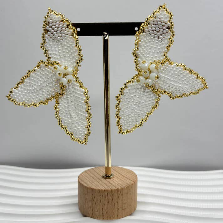 Bellalu Jewelry and Accessories - Wholesale Dangle Earrings - Half Flower Earrings – Modern Floral Statement Jewelry 12