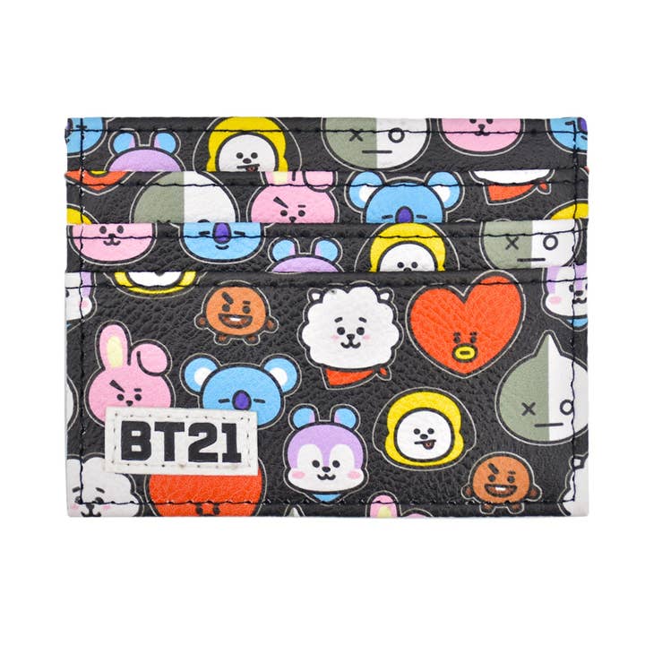 Bt21 Printed Card Holder, Black for wholesale by Concept One