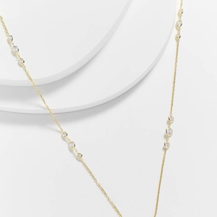 Kosa Jewels - Wholesale Pendant/Charm Necklace - Ardis diamond by the yard Necklace5