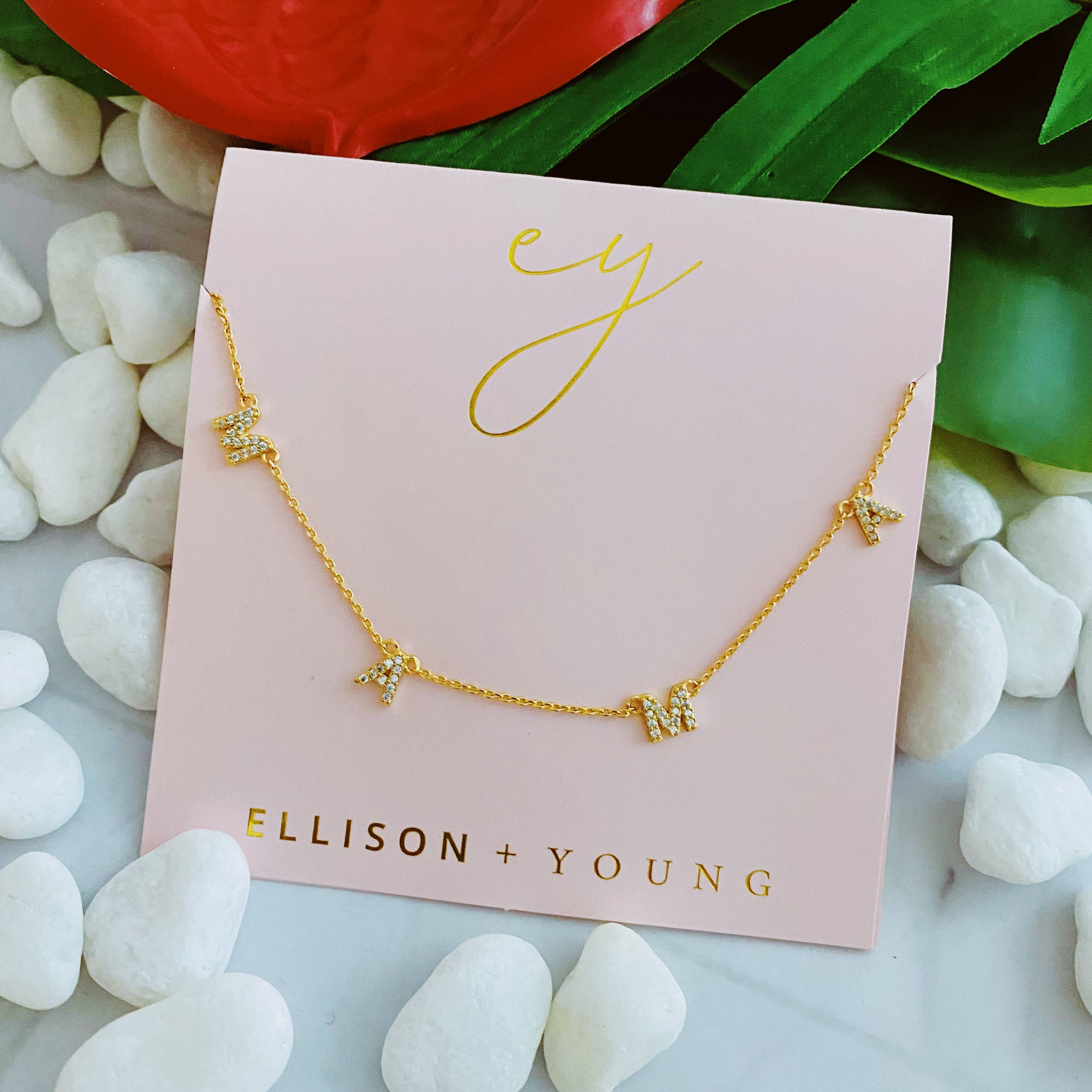 Ellison+Young - Wholesale Pendant/Charm Necklace - Sparkle Mama Necklace