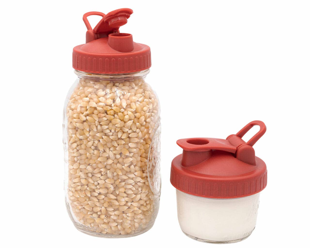 Mason Jar Lifestyle - Vente Boîtes de conservation - Couvercle verseur et stockage avec boucle de transport pour bocaux Mason8