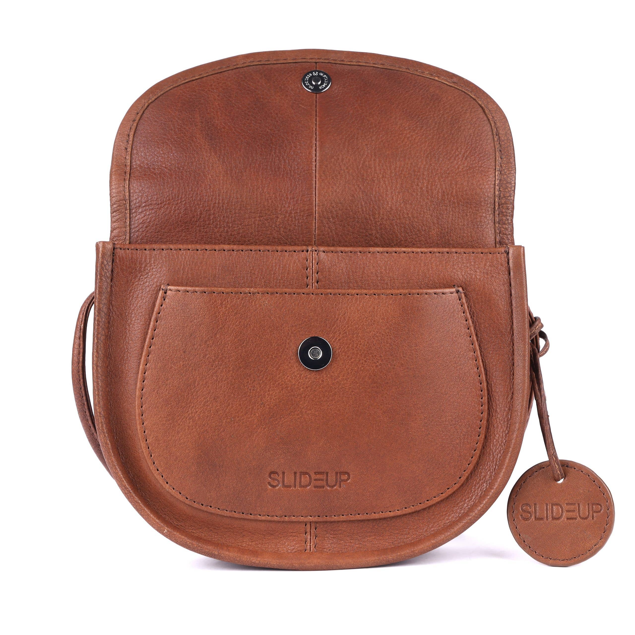 SLIDEUP - Wholesale Crossbody bag – Women's - Vocation Leather Crossbody - Brown3