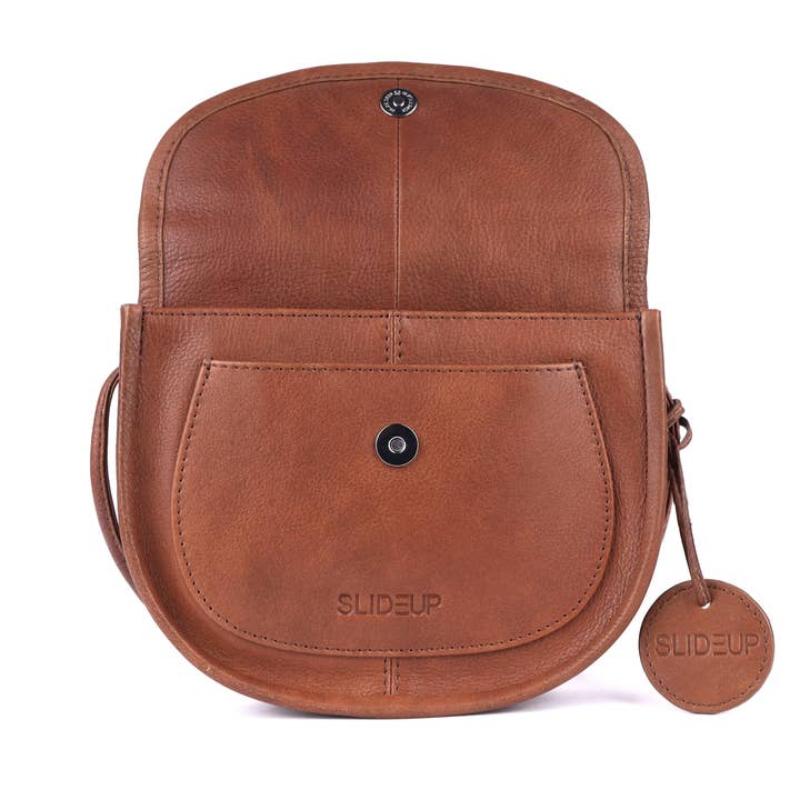 SLIDEUP - Wholesale Crossbody bag – Women's - Vocation Leather Crossbody - Brown3