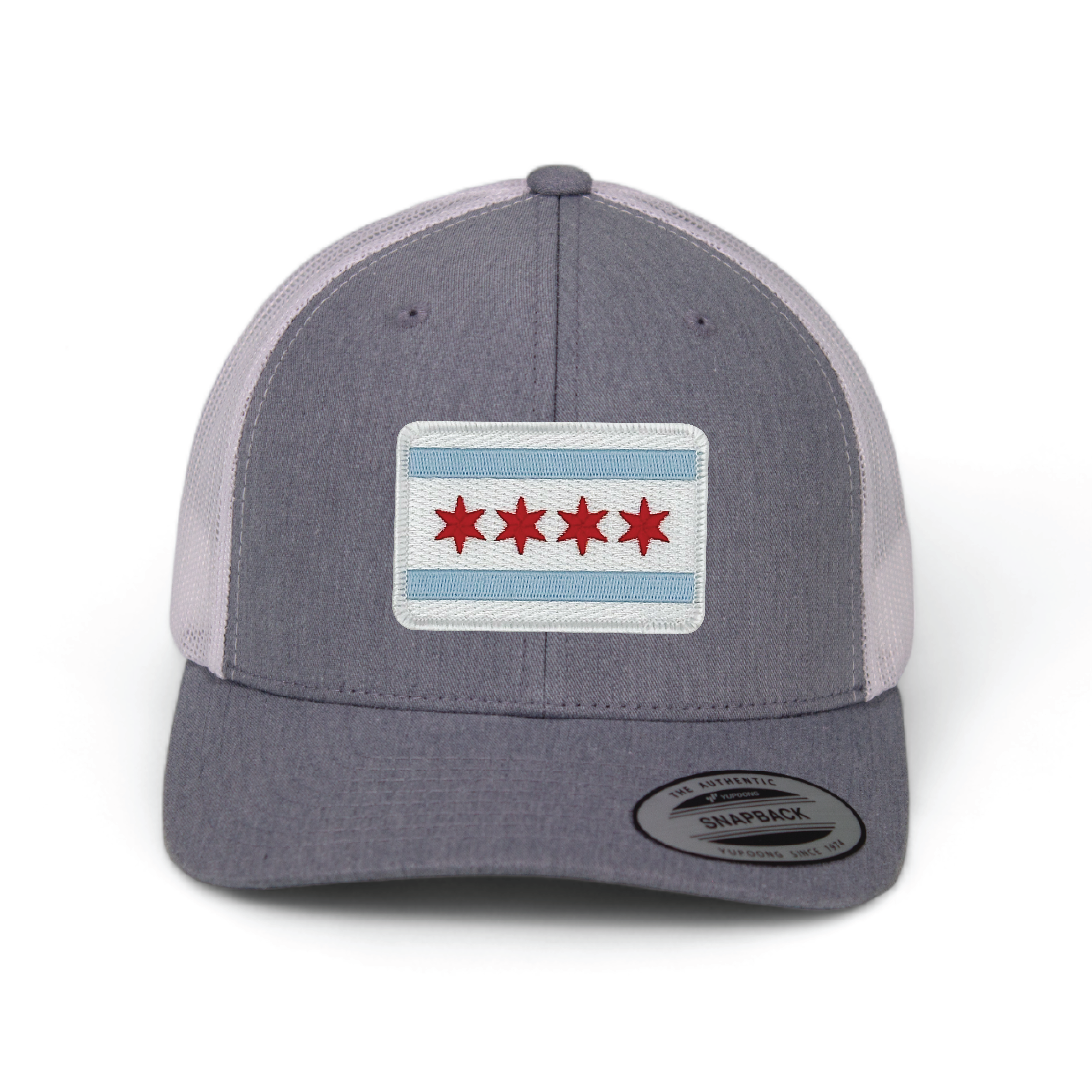 Cotton Mule - Wholesale Trucker Hat - Unisex - Chicago Flag Patch Trucker Hat12