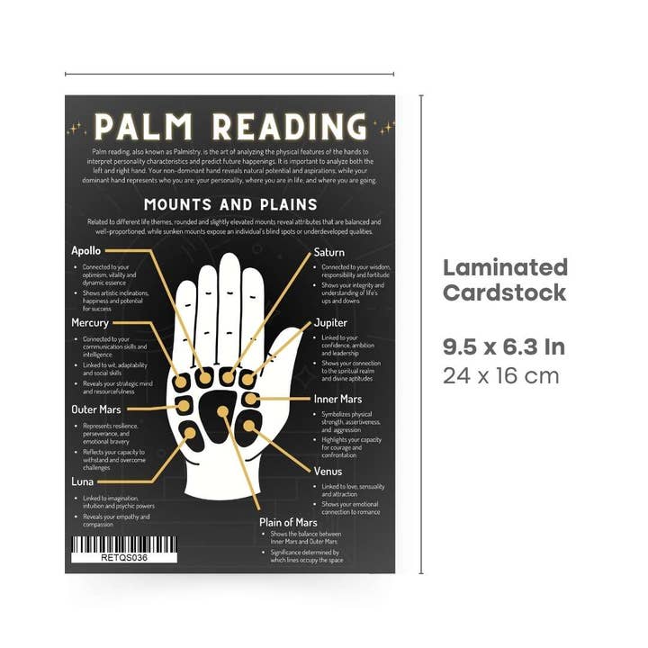 Stonebridge Imports - Wholesale Philosophy - QuickStudy Guide 2.0 - Palm Reading1