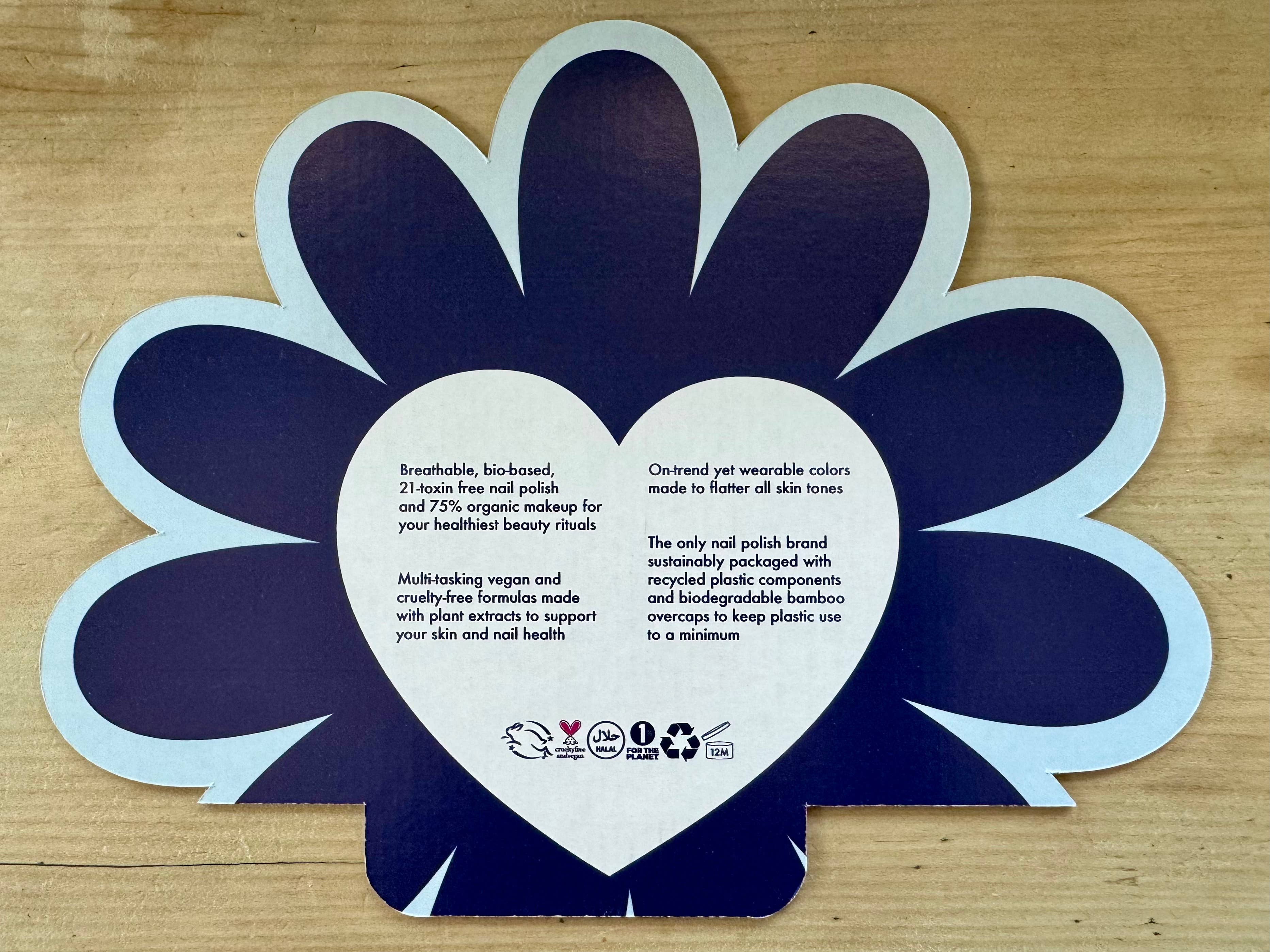 Habit Cosmetics - Vendita all'ingrosso Vetrina per rivenditori - Bellezza e benessere - Espositore a 2 livelli in cartone ondulato6