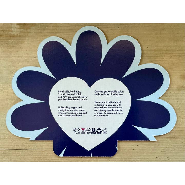 Habit Cosmetics - Vendita all'ingrosso Vetrina per rivenditori - Bellezza e benessere - Espositore a 2 livelli in cartone ondulato6