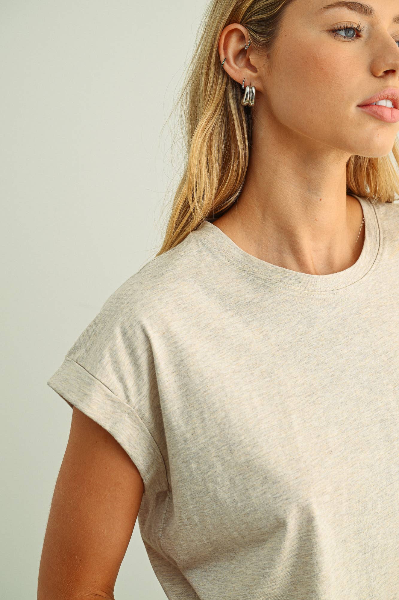 MIOU MUSE - Venta al por mayor Blusa - Mujer - Blusa de manga con puño y cuello redondo33