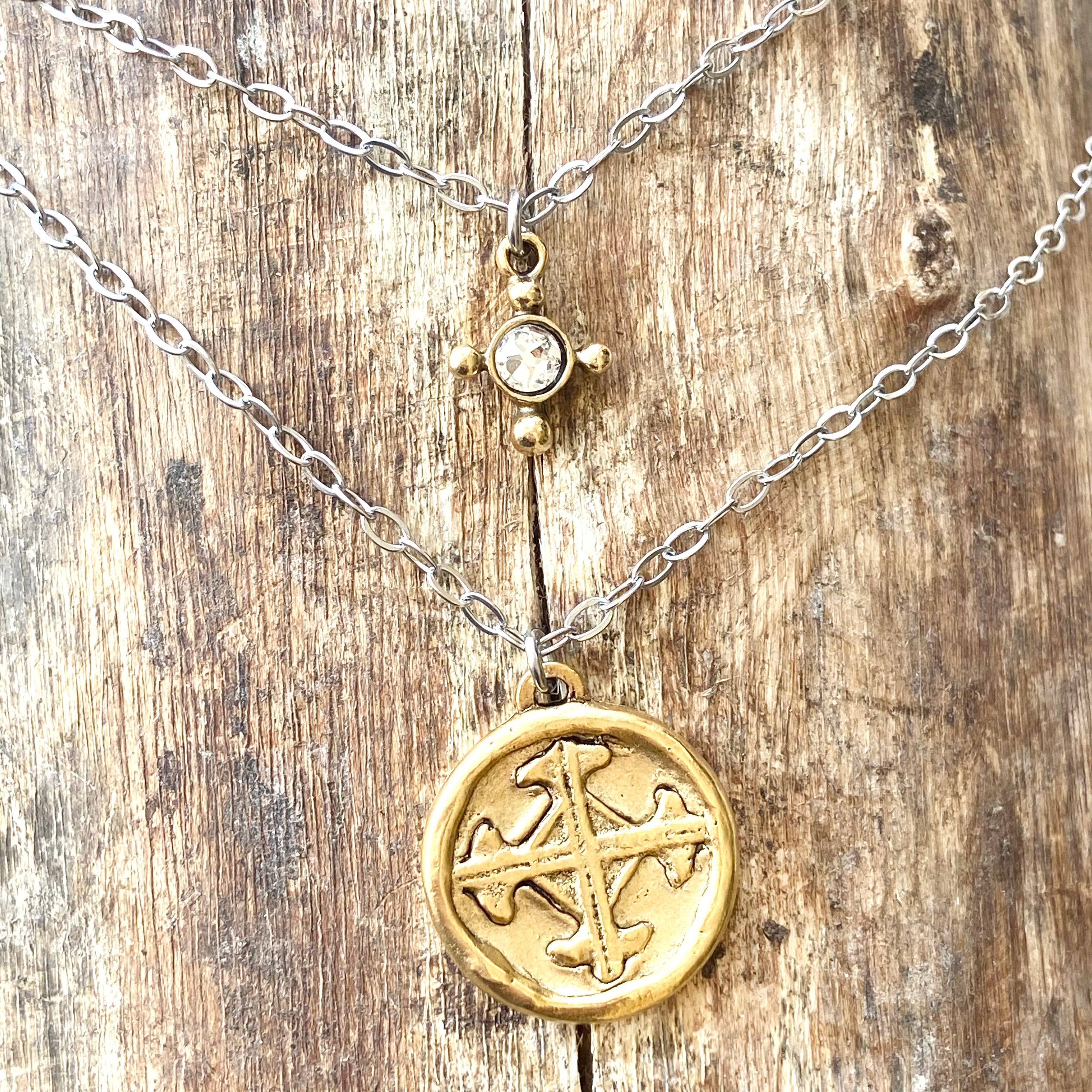 VB&CO Designs Handmade Jewelry - Wholesale Pendant/Charm Necklace - Serenity cross necklace religious Julio  jewelry prayer3