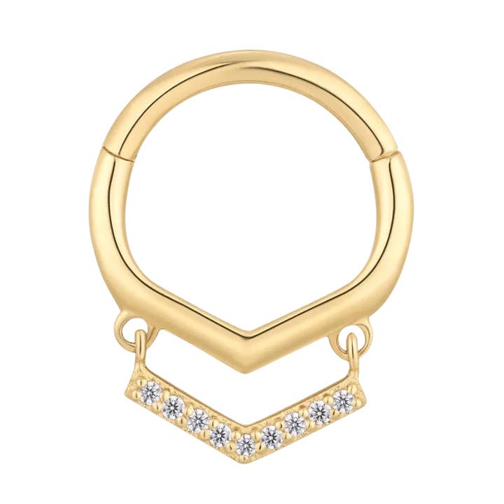 Ain'T No Disco - Cz - Gold Clicker for wholesale by Piercing-zone