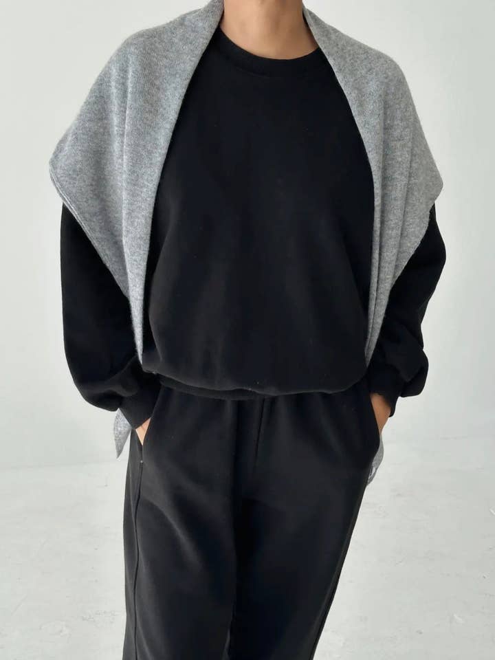 Chal de cachemira - Gris para venta al por mayor de Sonderhaus