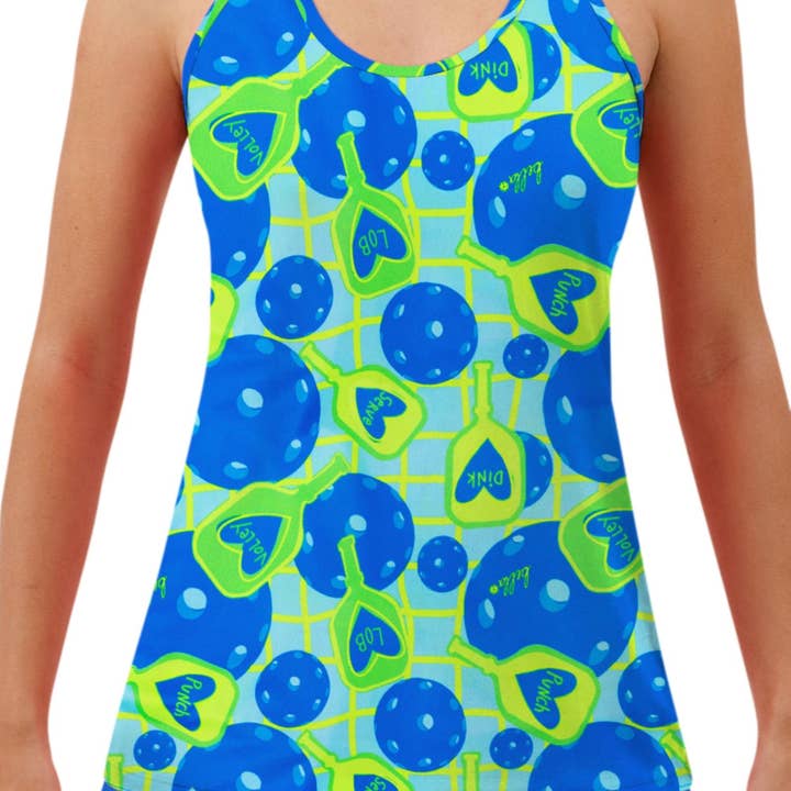 PB Racerback Tank Net Worth for wholesale by Pickleball Bella
