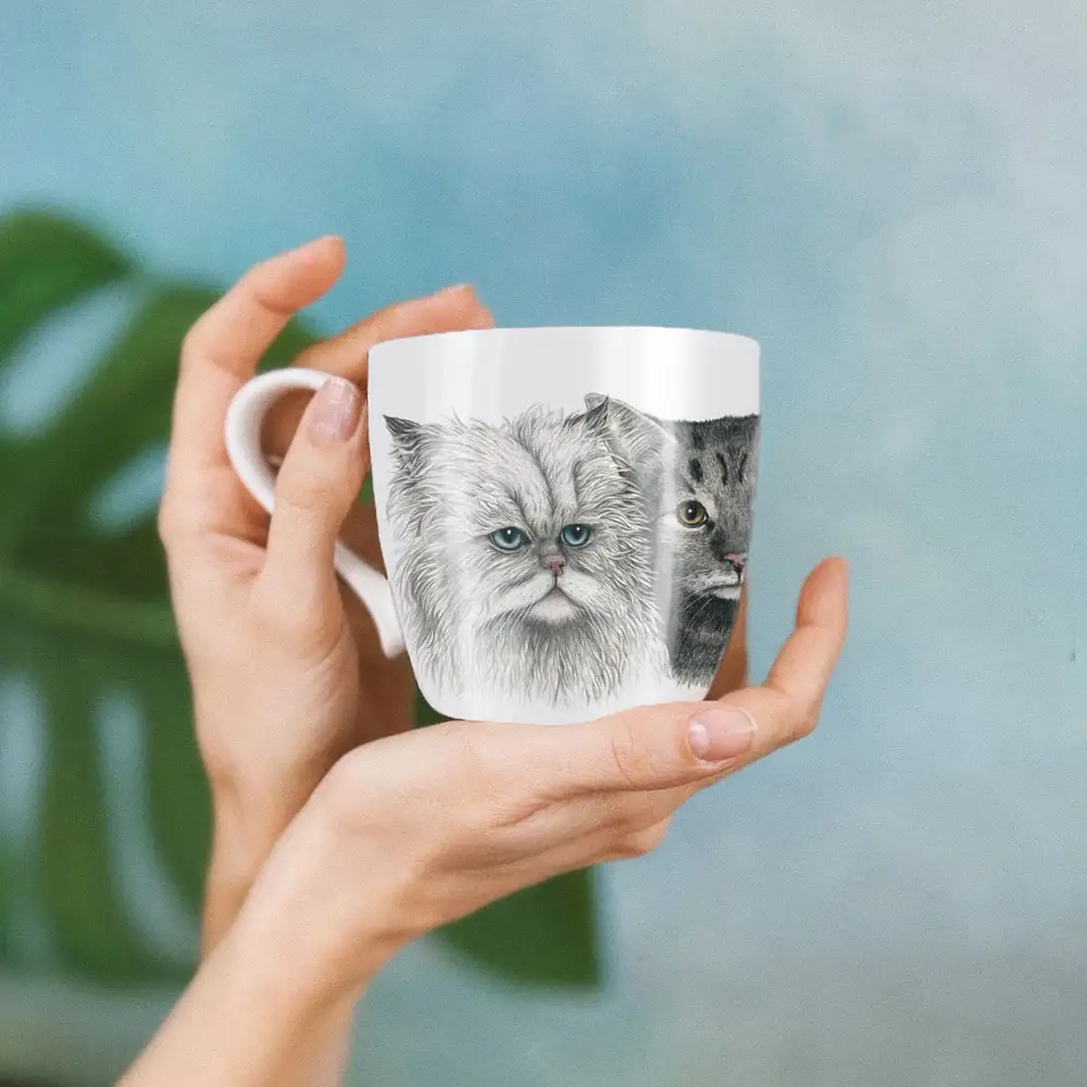 Charlotte Nicolin – wholesale Coffee mug – CATS - Mug1