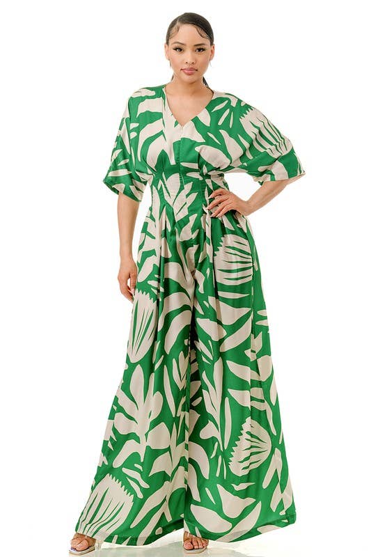 Namatt Design - Wholesale Jumpsuit - Women's - Plus Front Zip Elastic Back Wide Palazzo Jumpsuit\6