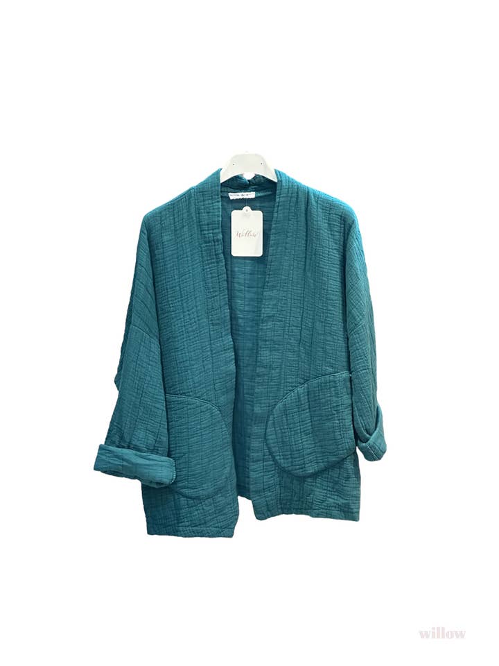 Moonsun - Wholesale Jacket - Women's - #5230 cotton-gauze kimono-style jacket35