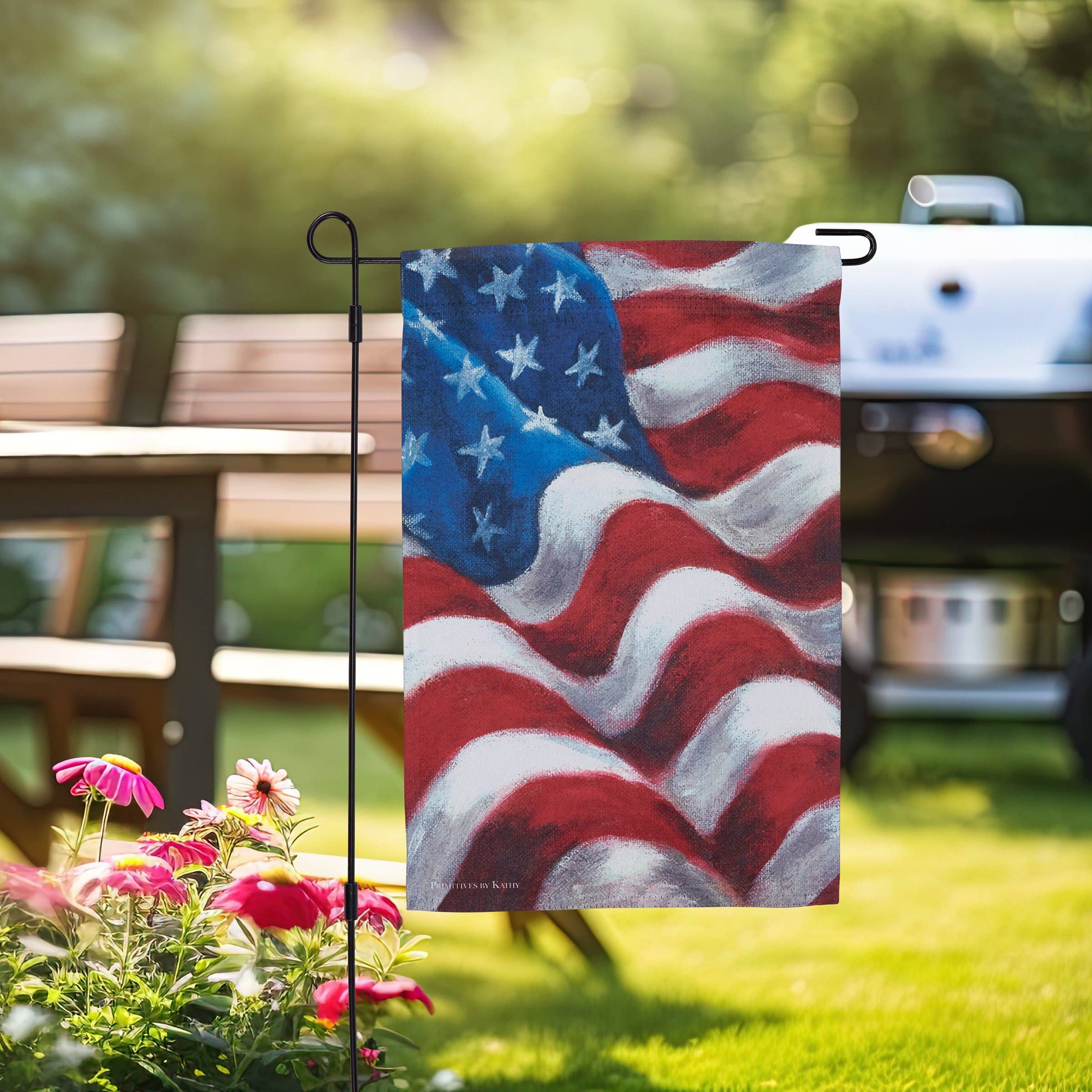 Primitives by Kathy - Wholesale Flag - American Flag Garden Flag3