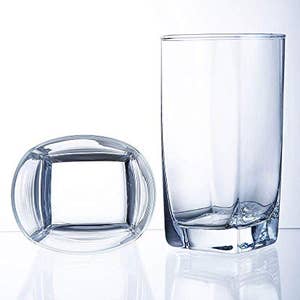 Le'raze Set of 10 - Can Shaped Drinking Glass Cups - 16oz.