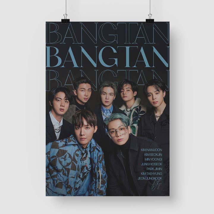 BTS Bangtan Inspired Art Print A5, A4, A3 Poster por atacado de RM Design Studio