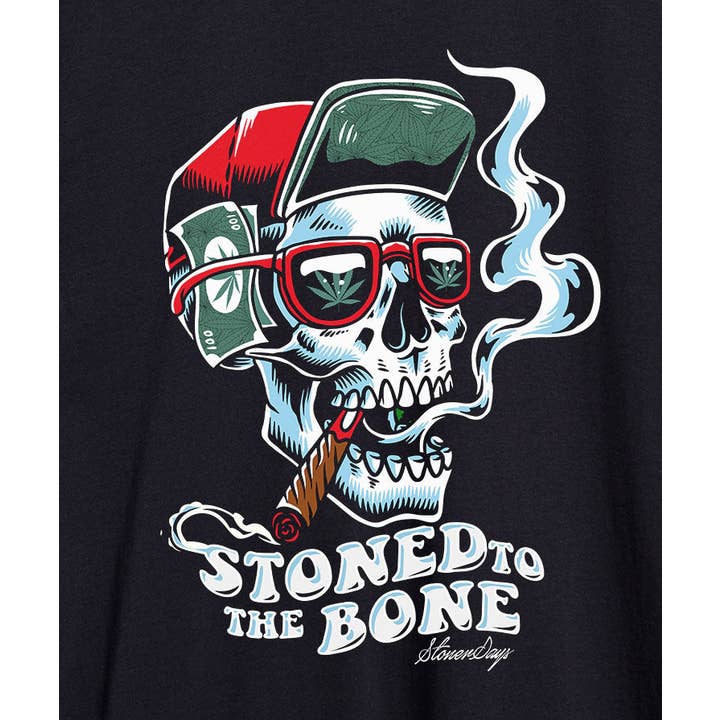 StonerDays Apparel - Wholesale Screen Printed T-Shirt - Men's - Stoned to the Bone