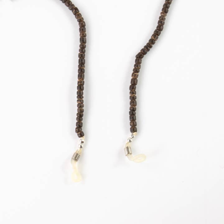 Pineapple Island - Wholesale Sunglasses/Eyeglasses Strap - Unisex - Pecatu Wood Bead Sunglass Chain