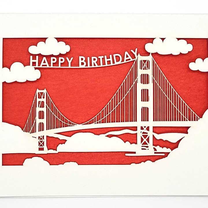 two hermanas - Wholesale Birthday Card - Happy Birthday - Golden Gate Bridge Birthday Card6