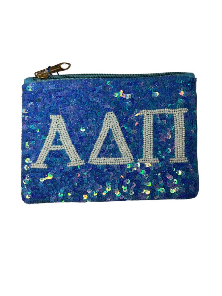 Sequin Sorority Coin Pouches for wholesale by Curated Threads Greek