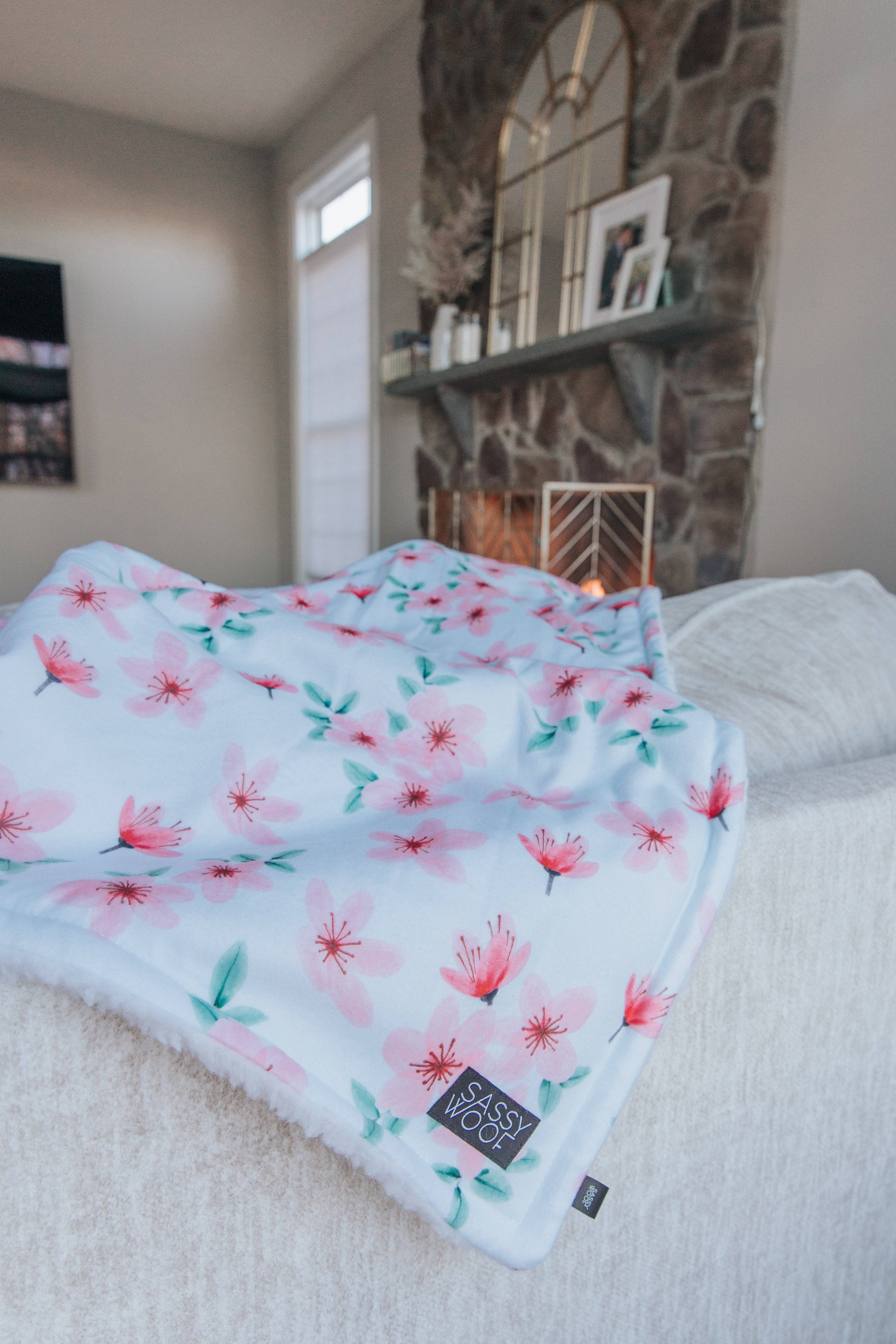 SASSY WOOF - Wholesale Throw Blanket - Pet Blanket - Sakura (Spring) 2