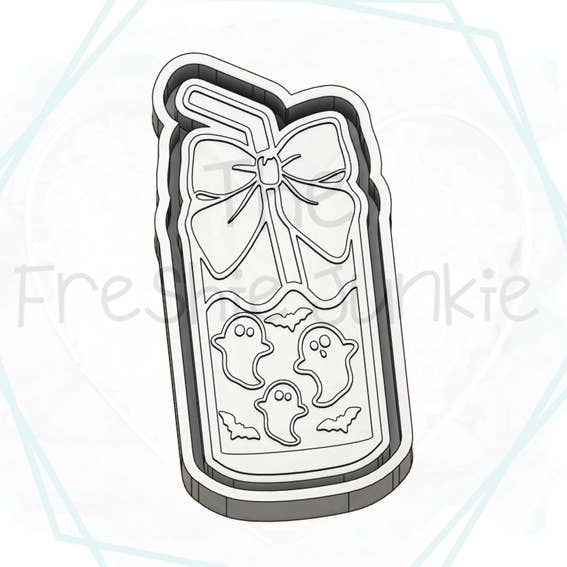 *NEW RELEASE* Ghost Glass Cup Freshie Mold for wholesale by The Freshie Junkie, LLC