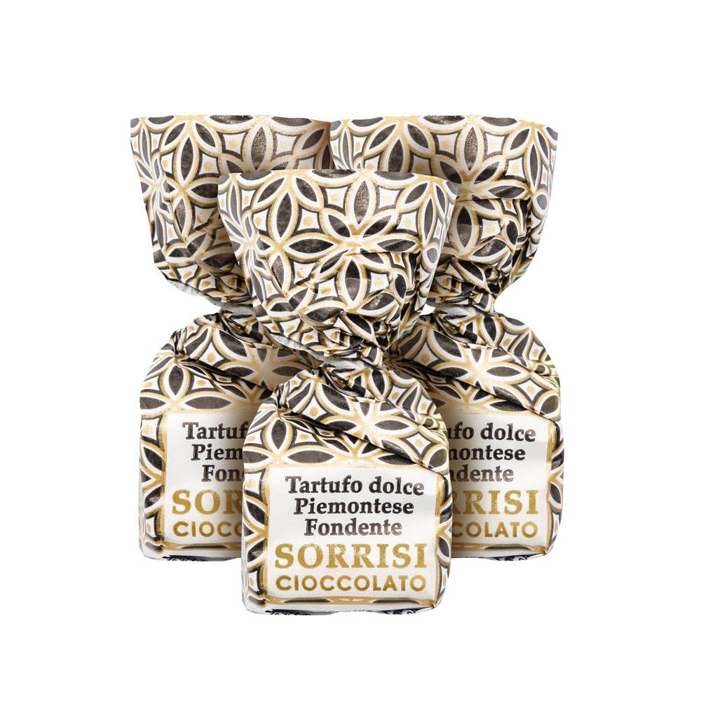 Boella & Sorrisi – Großhandel Schokolade – Boella & Sorrisi Dunkle Schokoladen-Trüffel mit Piemonteser Haselnuss IGP, 200 g1