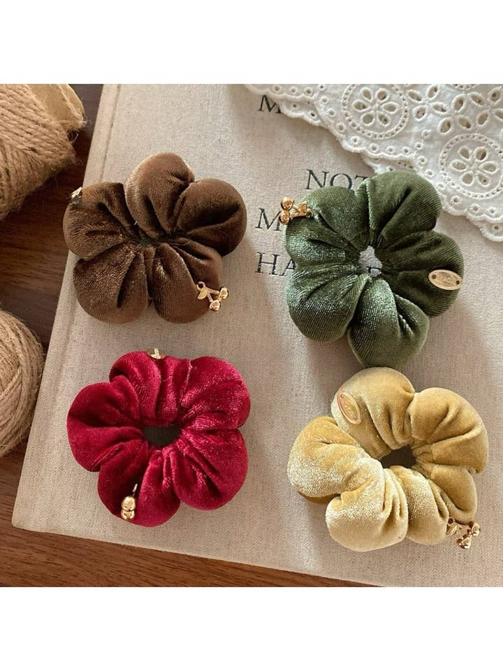 Gifty - Velvet Textured Scrunchies Hair Ties for wholesale by WEST AUSSIE SUPPLIES