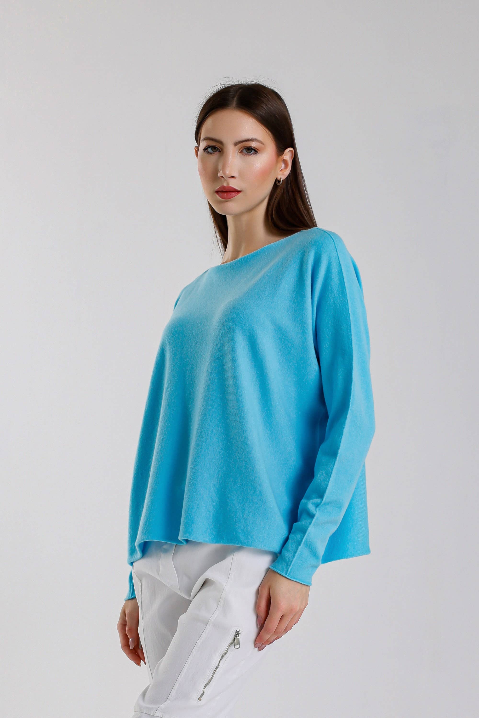 TINA Stephens Italy/Tees By Tina - Wholesale Knit Sweater - Women's - Laurin Seriously Soft Jewel Neck Sweater (BLS425)46