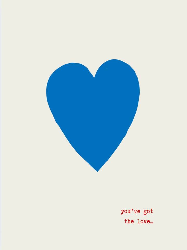 NEW! “you got the love” (blank greeting card) for wholesale by Pretty Paper By Veronica WSNC