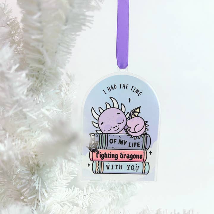 Ornement de combat de dragons pour la vente par My Secret Copy