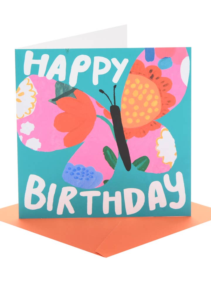Birthday Card - Butterfly Design #15 for wholesale by UK Greetings