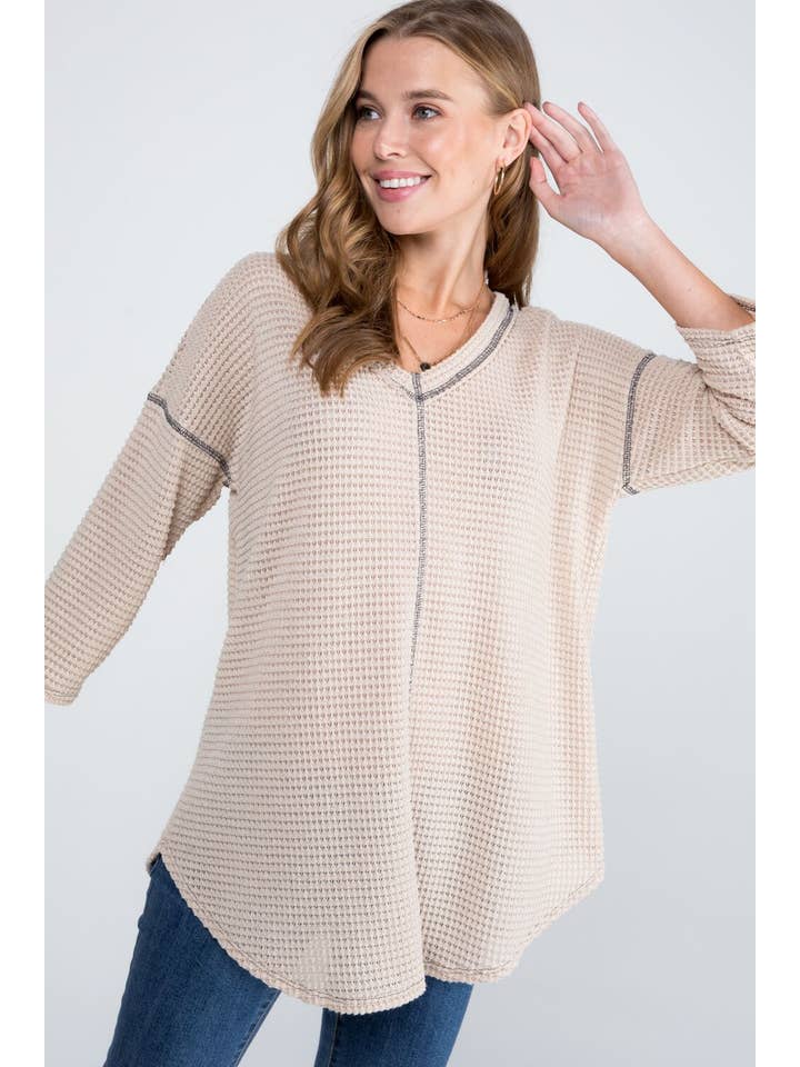 Bloomero - Vente Tunique – femme - TUNIQUE DE STYLE DÉCONTRACTÉ PIED DE POULE15