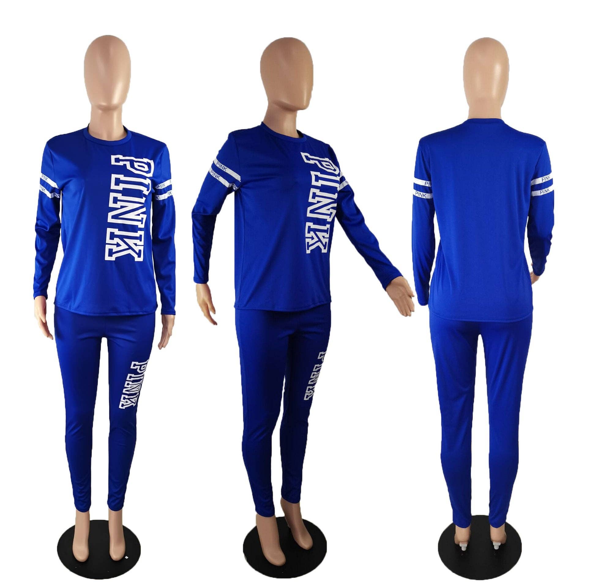 MB Fashion Wholesale - Wholesale Top & Pant Set (NOT Loungewear) - Women's - MB FASHION LETTER CAUSAL SETS 3598R9