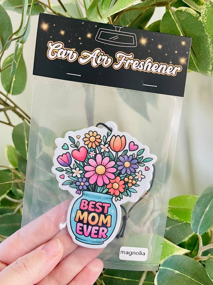 Best Mom Ever Air Freshener for wholesale by Scents & Shenanigans Co