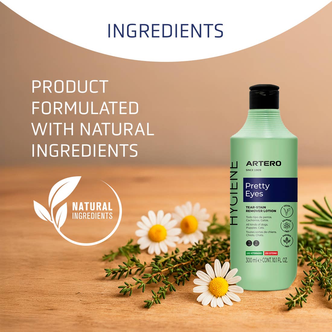 ARTERO Inspiring Style - Venta al por mayor Artículo de aseo para mascotas - Perros - Artero - Pretty Eyes - Limpiador de manchas de lágrimas para perros y gatos4