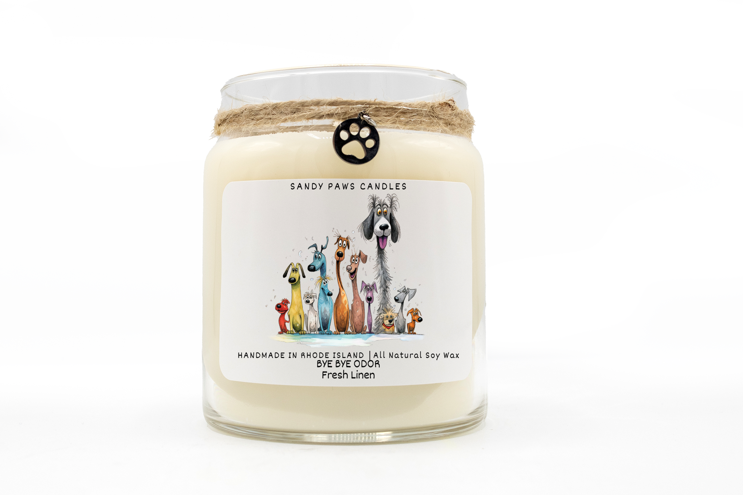 Sandy Paws Candles - Wholesale Jar/Filled Candle - Quirky Dogs - Soy Wax Candles33