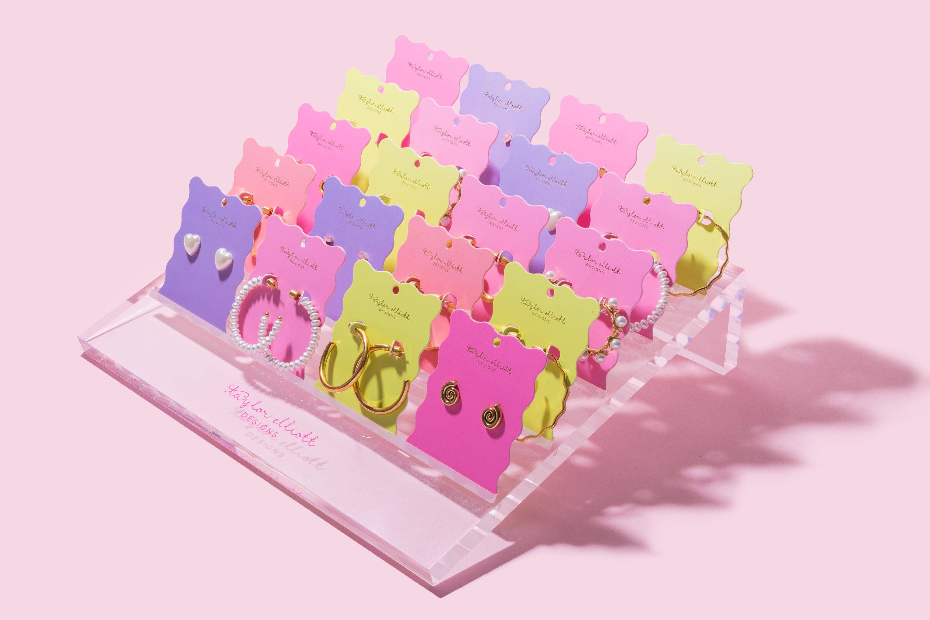 Taylor Elliott Designs - Wholesale Knopjes/oorstekers - Maren Bezel Oorbellen Medium - Min. 2 (E-43)4