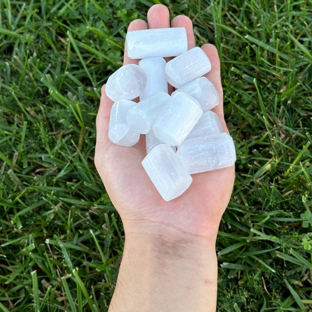 Earths Elements Wholesale - Wholesale Spiritual Stone/Crystal - Tumbled Crystal - Selenite, 2lbs1