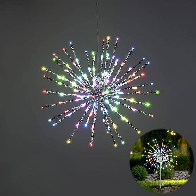 LIGHTSHARE - Wholesale Outdoor/Lawn Light - Starburst Light Lighted Ball LED Firework Lights White Twink33