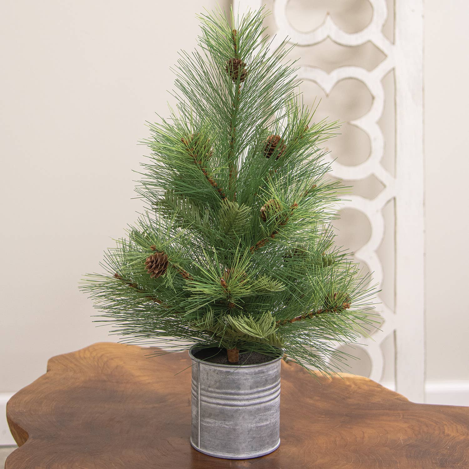 Saybrook Lane - Wholesale Artificial Christmas Tree - Forest Path Pine Tree in Pail, 18"1