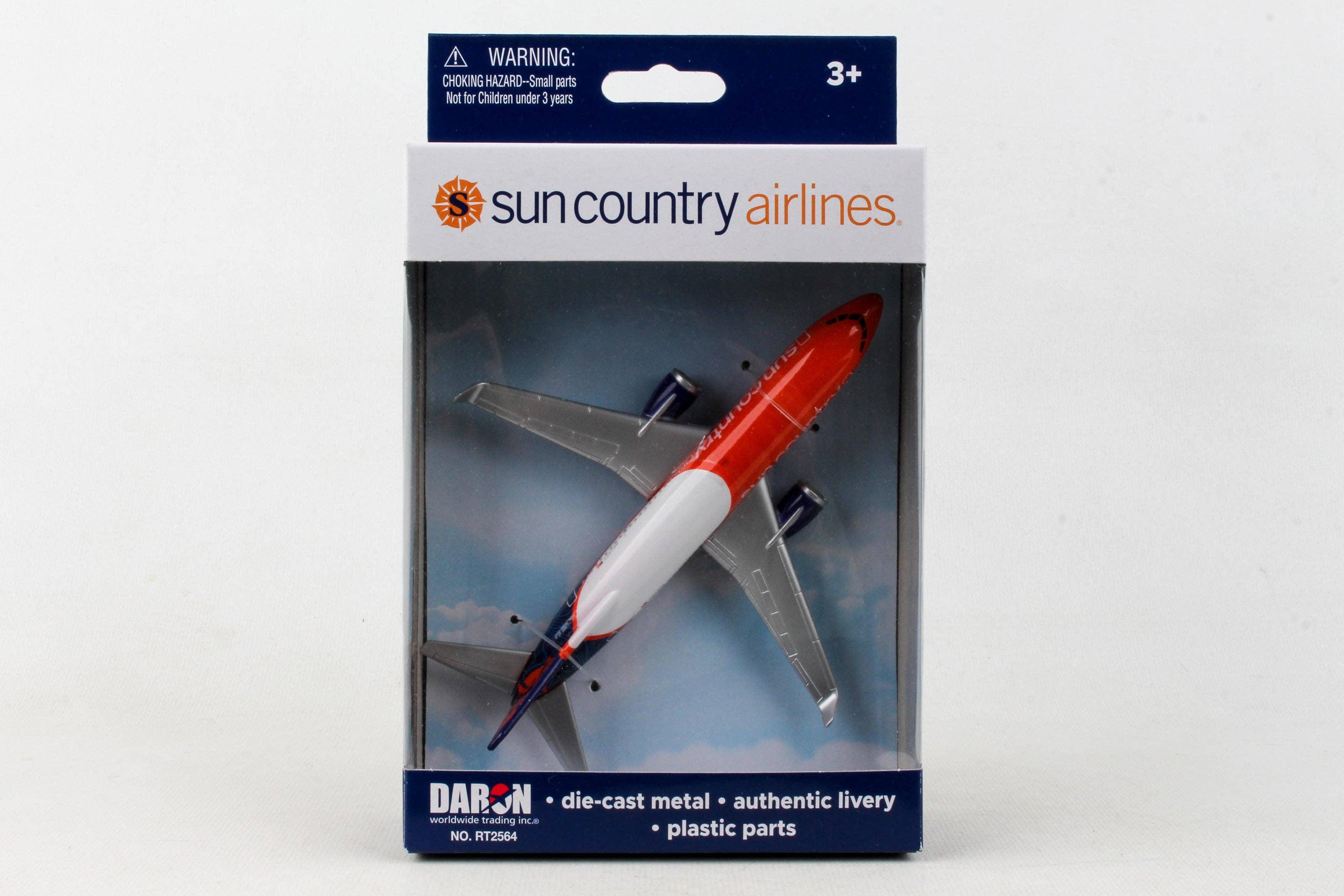 Daron Worldwide Trading - Vente Avion miniature – enfant - Avion monoplace RT2564 Sun Country de Daron Toys6