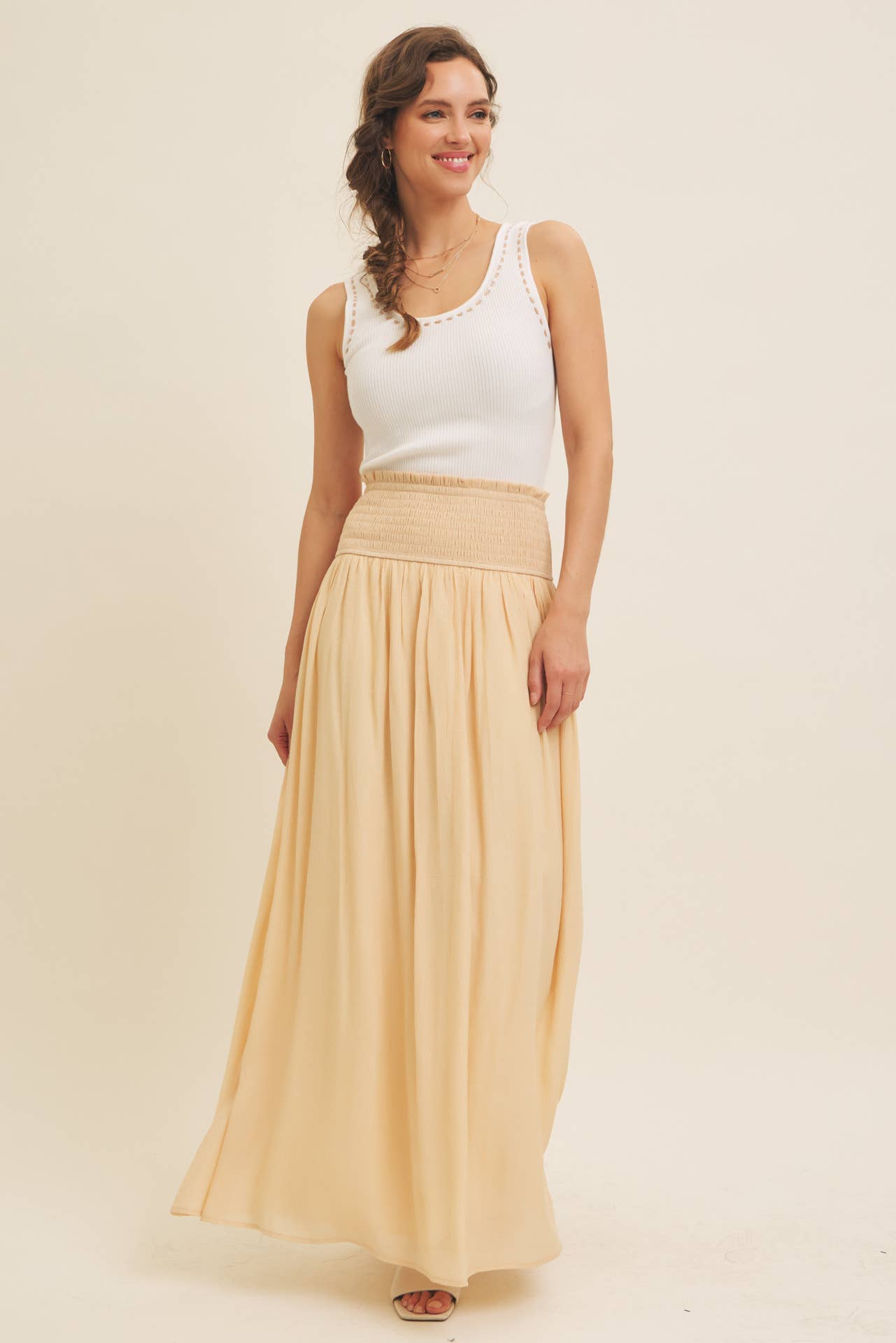 in february - Wholesale Knit Sweater - Women's - EVERYDAY SOFT CONTRAST STITCH LUXE SWEATER TANK15