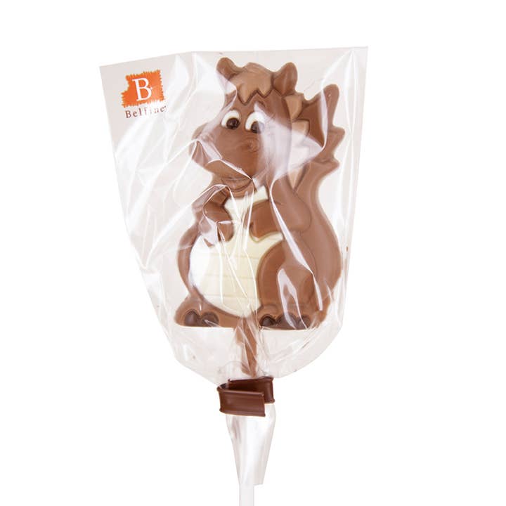 ADG Diffusion - Venta al por mayor Chocolate - PIRULETA DE CHOCOLATE DRAGON UNICORN 25 g - Expositor de 24 unidades