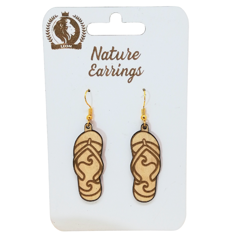 Atiladecor, Artesanato Lda - Wholesale Dangle Earrings - Nature earrings - Wooden earrings - Flip-flops0