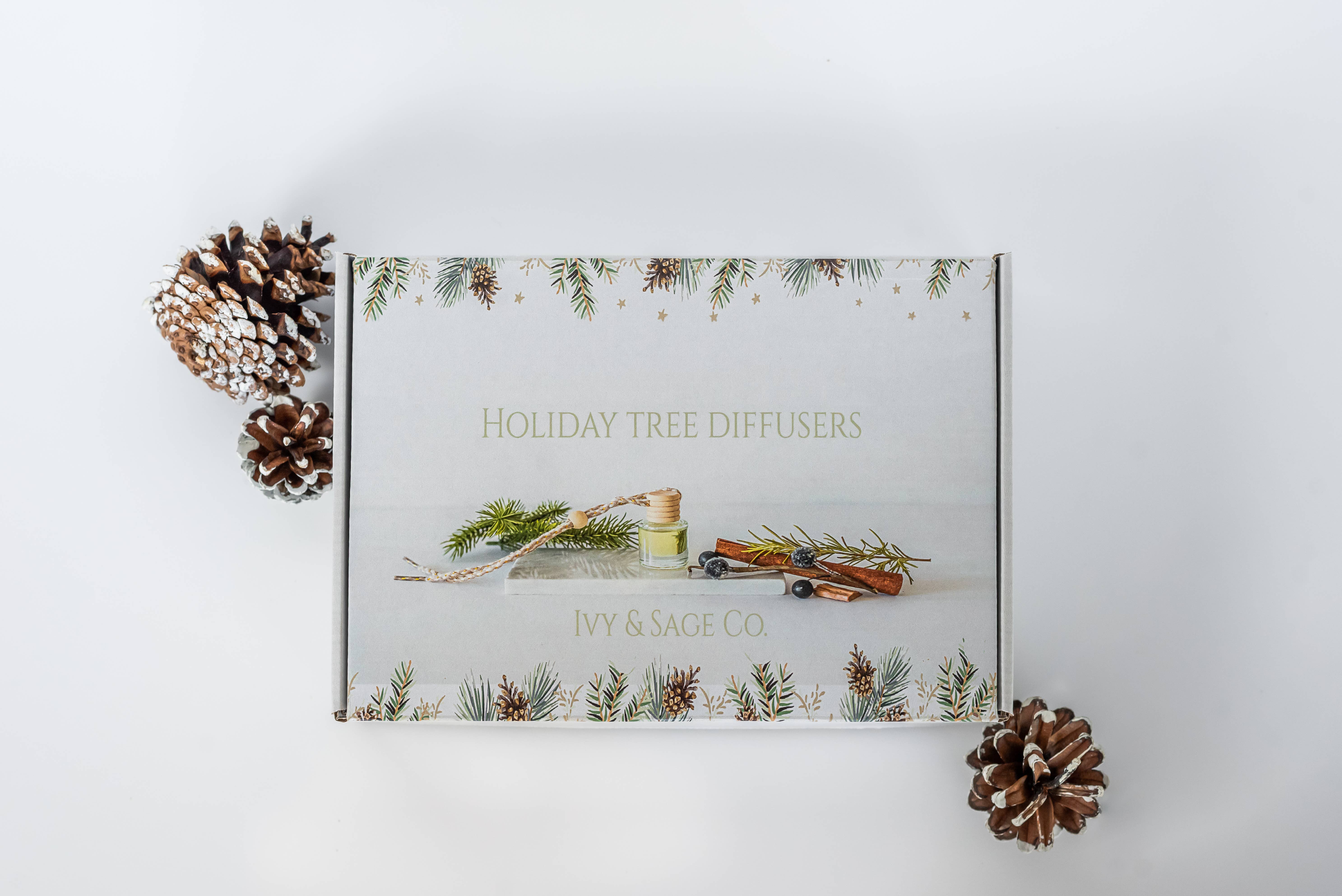 Ivy & Sage Collection - Wholesale Geurolie - Geurende Kerstboomverspreiders – Kerstdennenornamenten5