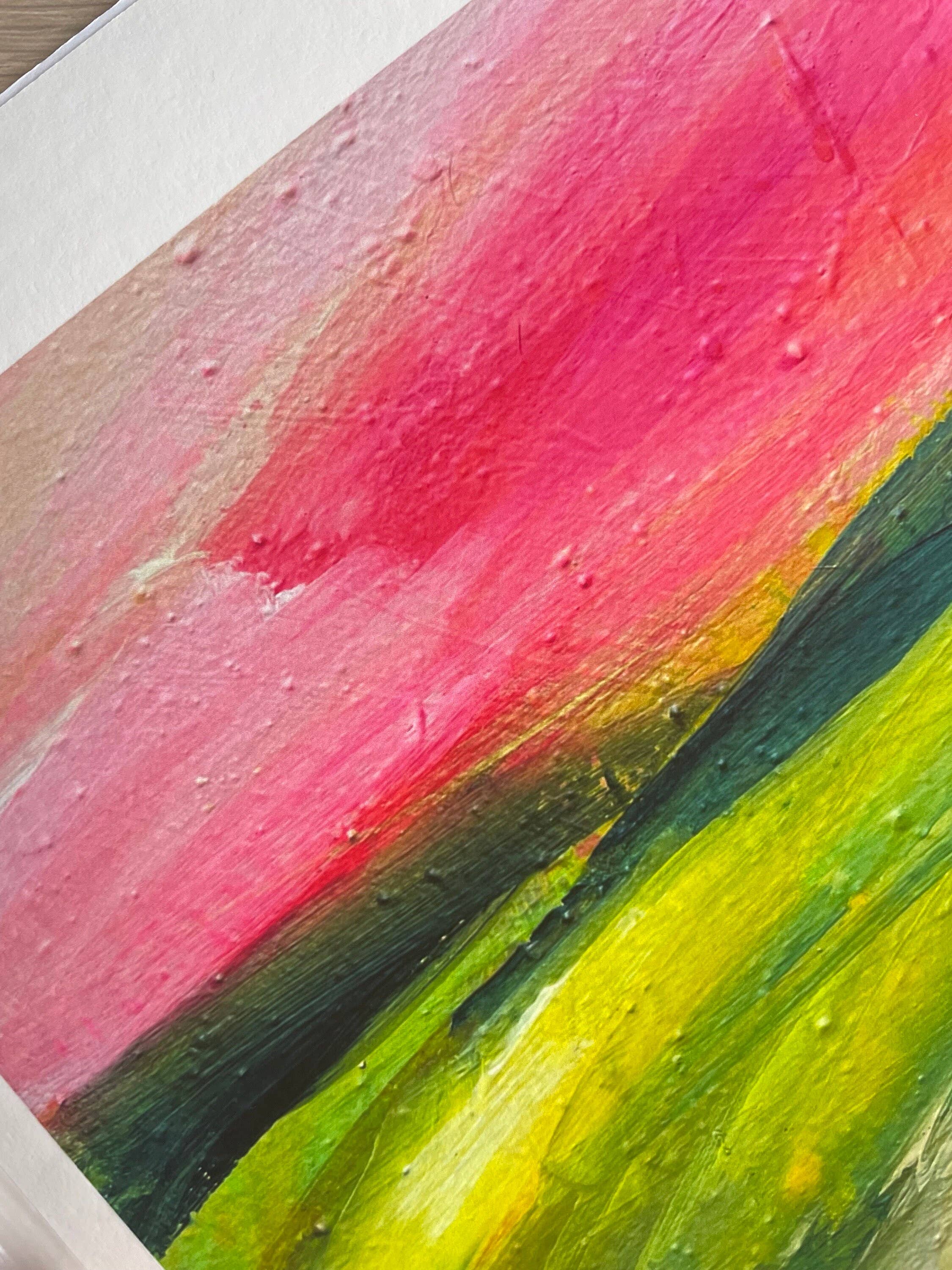 Beth Garner - Wholesale Art Print - 'Aurora', Scottish Abstract Landscape A4 Print4