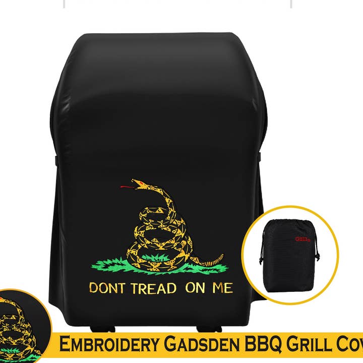 Dont Tread On Me (Gadsden) Housse de barbecue brodée 76,2 cm pour la vente par G128